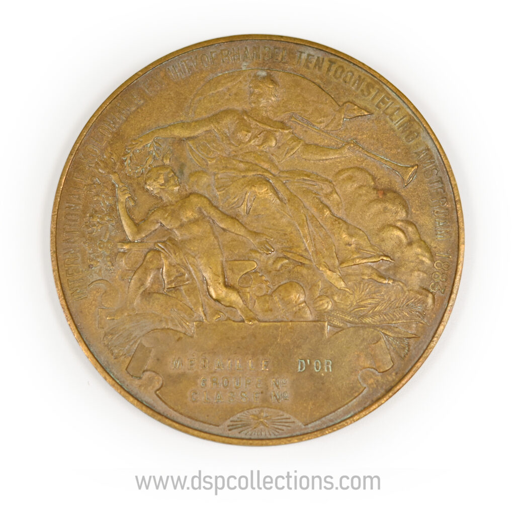 Médaille exposition internationale et coloniale Amsterdam 1883