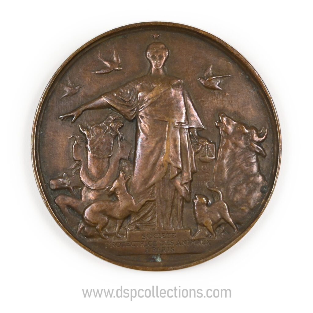 Médaille Sociéte protectrice des animaux 1913