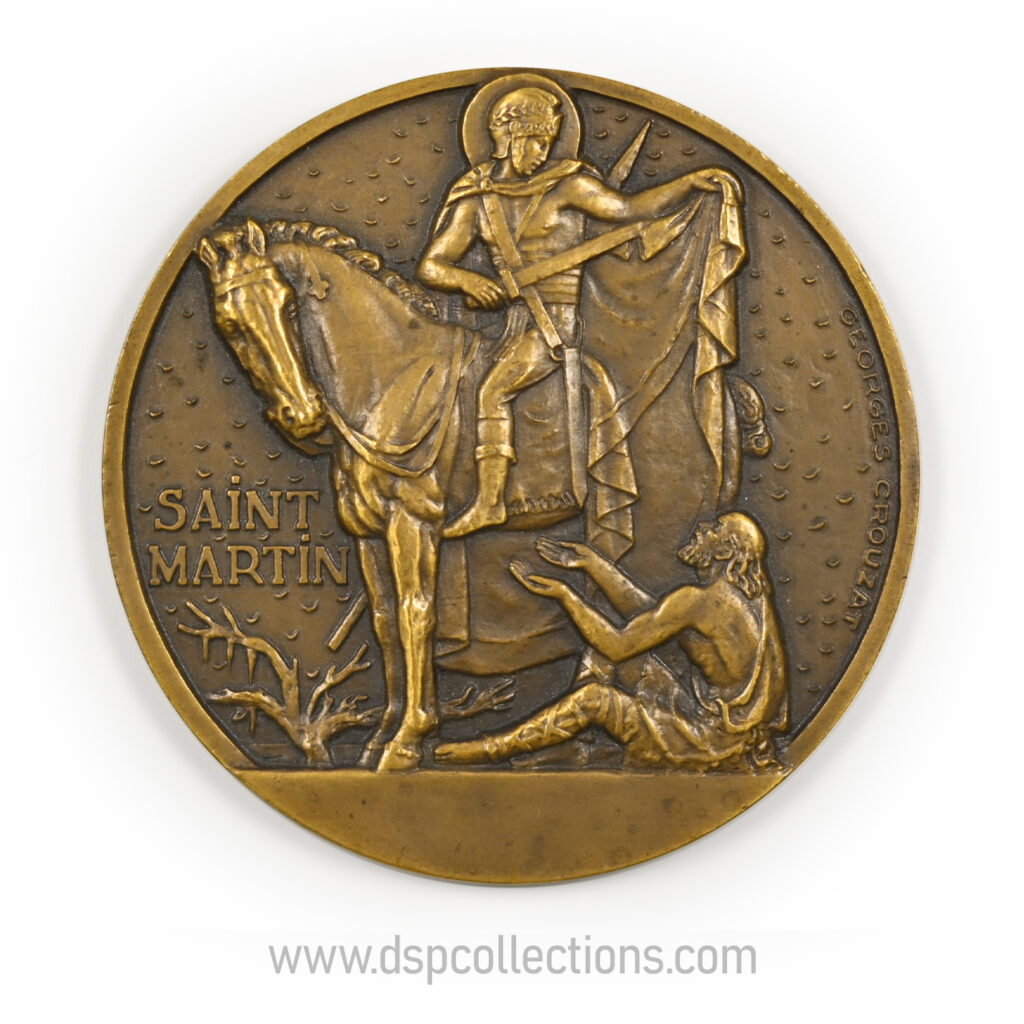 Médaille Saint Martin de Tours apôtre des Gaules par Georges Crouzat