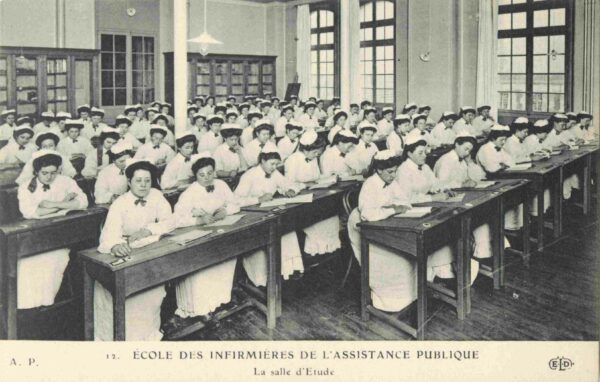 CPA PARIS, École des Infirmières de l'Assistance Publique, La salle d'Étude