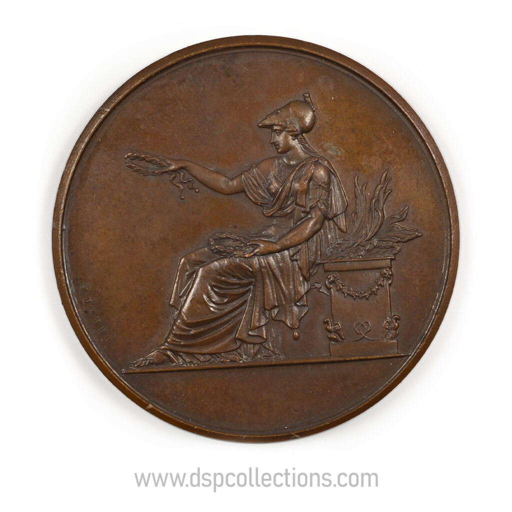 Médaille Athéna - Lycée d'Angoulème 1876 par Brenet