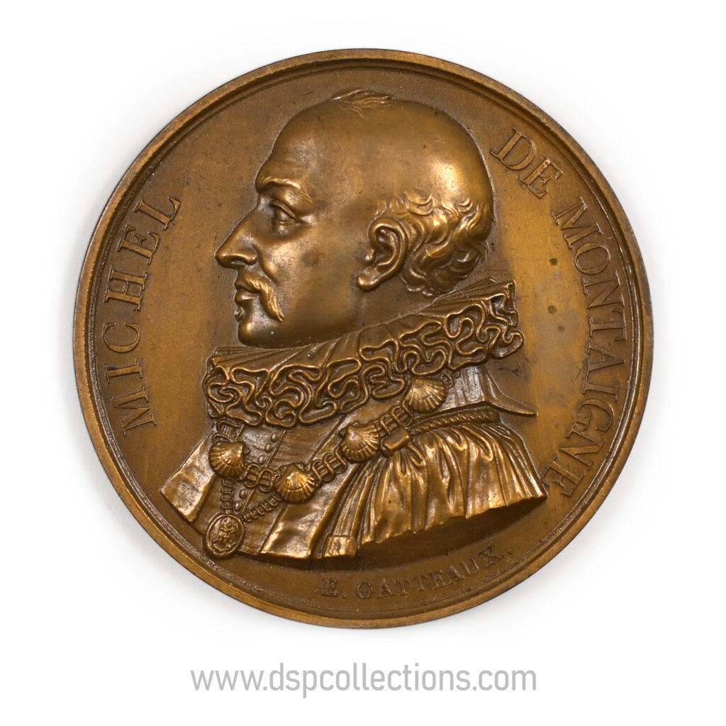 Médaille MICHEL DE MONTAIGNE s.d. par GATTEAUX