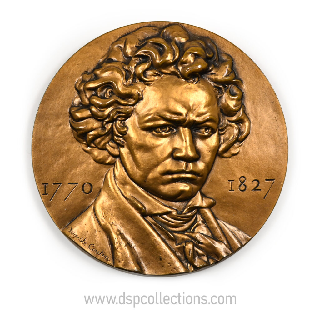 Médaille Beethoven 1770-1827 par Auguste Coutin