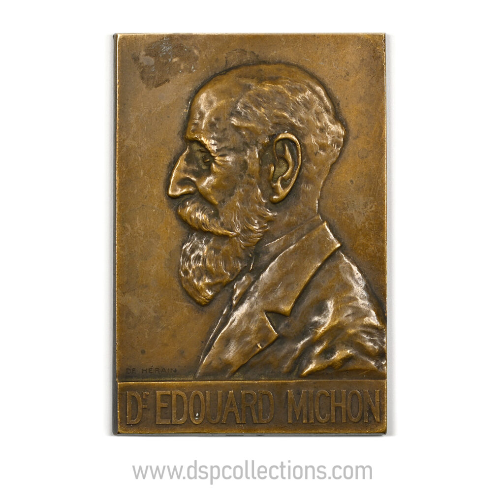 Plaque souvenir du Docteur Edouard Michon par De Hérain Hopital Beaujon