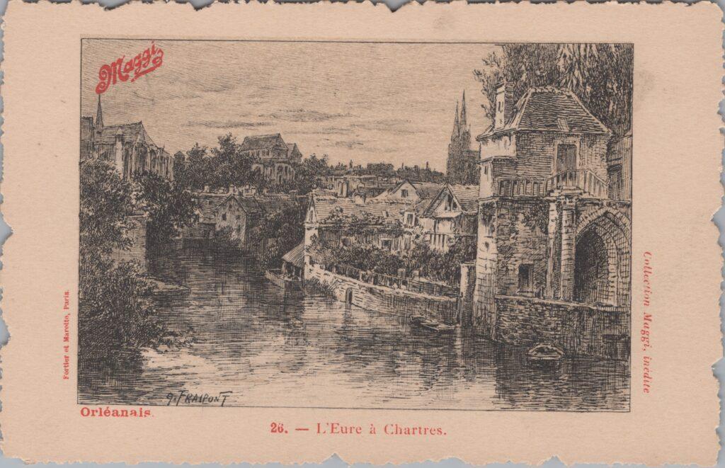 CPA publicitaire MAGGY - Orléanais, L'eure à Chartres (28)