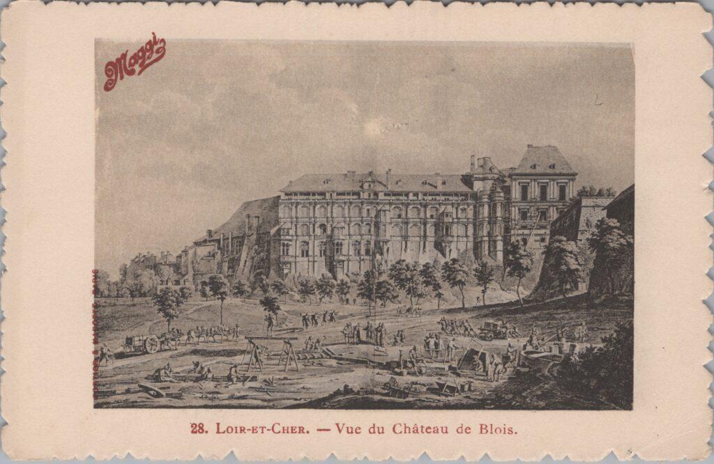 CPA publicitaire MAGGY - Loir et Cher, Vue du Château de Blois (41)