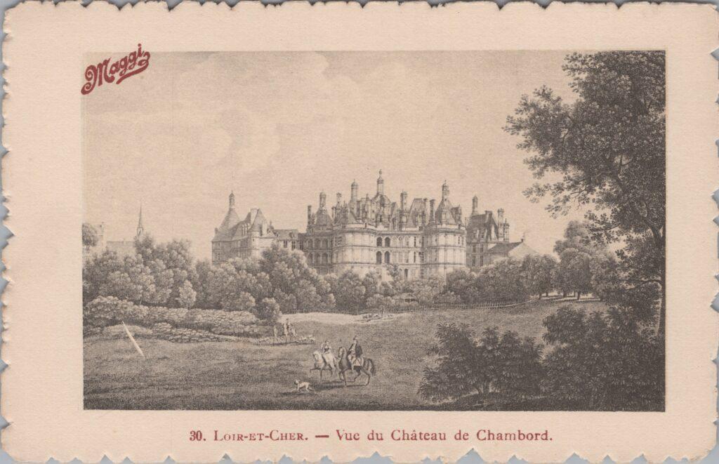 CPA publicitaire MAGGY - Loir et Cher, Vue du Château de Chambord (41)