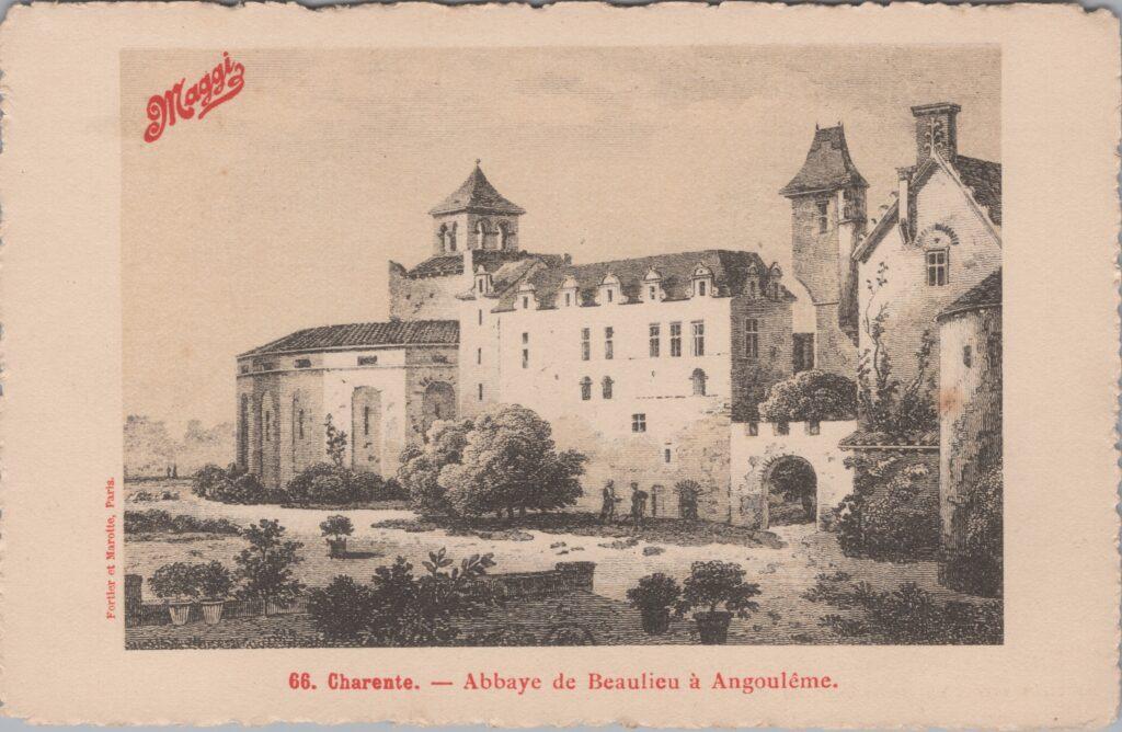 CPA publicitaire MAGGY - Charente, Abbaye de Beaulieu à Angoulême (16)