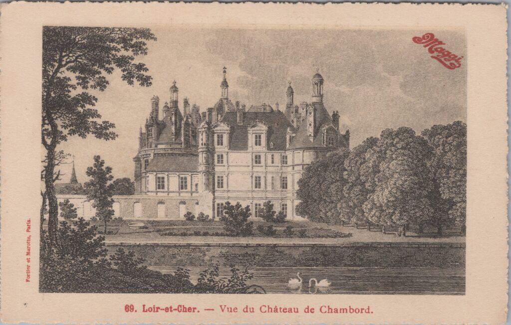 CPA publicitaire MAGGY - Loir et Cher, Vue du Château de Chambord (41)