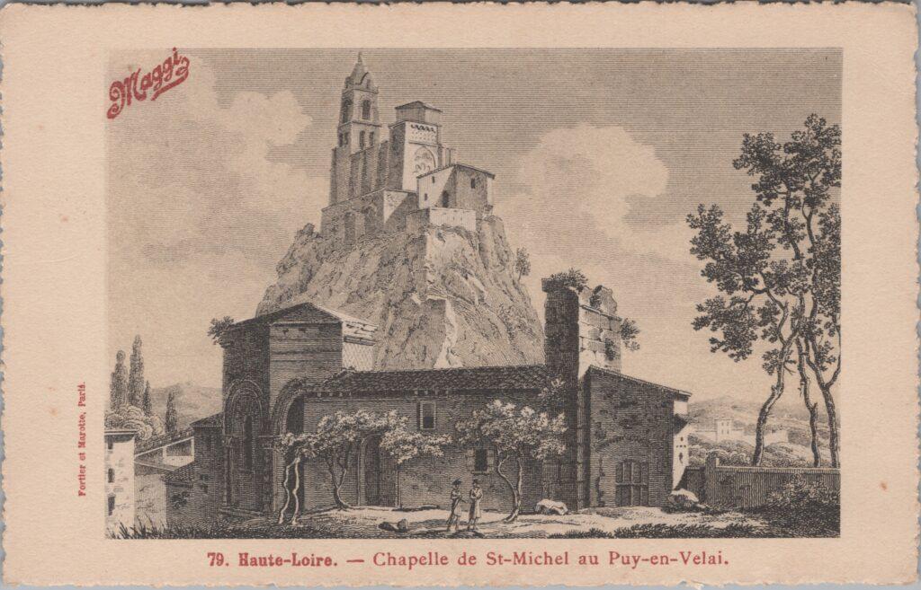 CPA publicitaire MAGGY - Haute Loire, Chapelle de St-Michel au Puy-en-Velay (43)