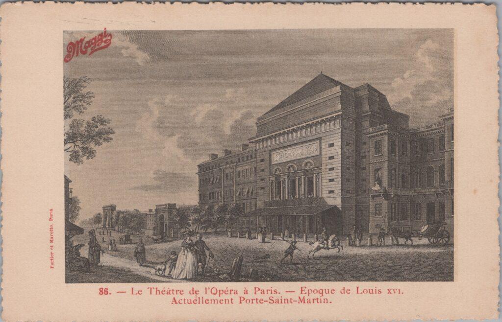 CPA publicitaire MAGGY - Le Théâtre de L'Opéra à Paris, Porte-saint-Martin (75)