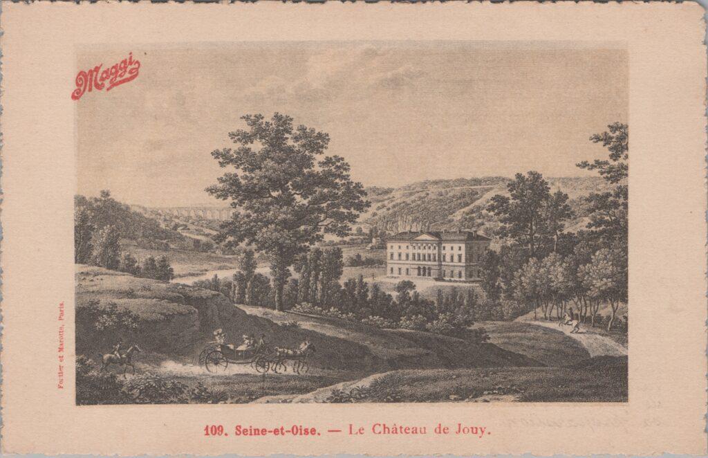 CPA publicitaire MAGGY - Seine et Oise, Le Château de Jouy (77)