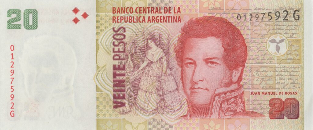 ARGENTINE billet de 20 Pesos ND (2003) Juan Manuel de Rosas