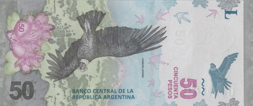 ARGENTINE billet de 50 Pesos ND (2018) Condor