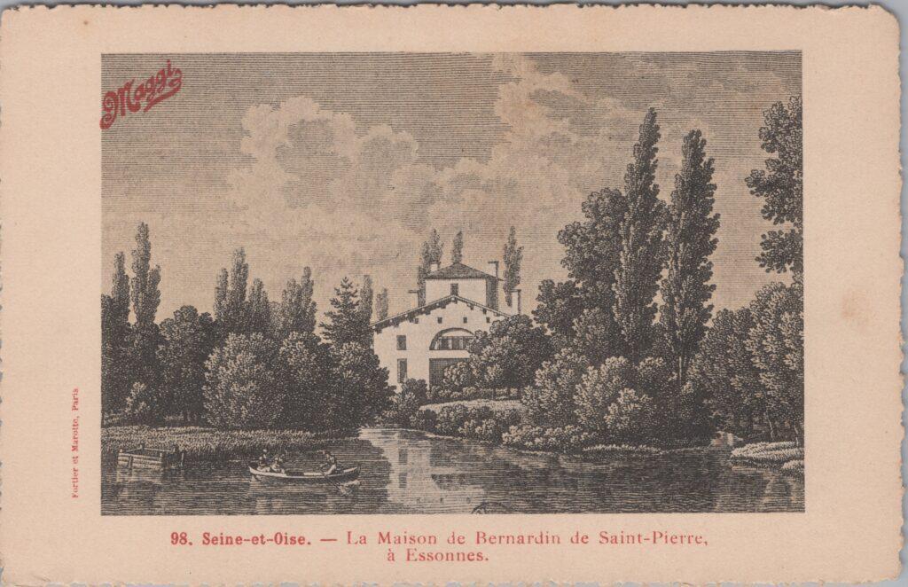 CPA publicitaire MAGGY - Seine et Oise, La Maison de Bernadin de Saint-Pierre