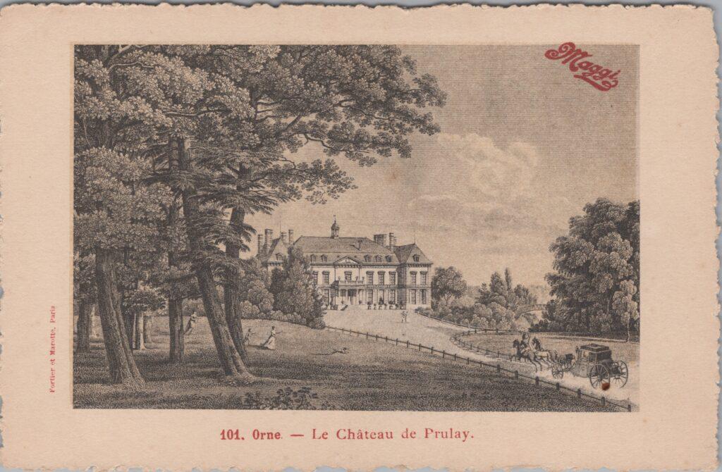 CPA publicitaire MAGGY - Orne, Le Château de Prulay (61)