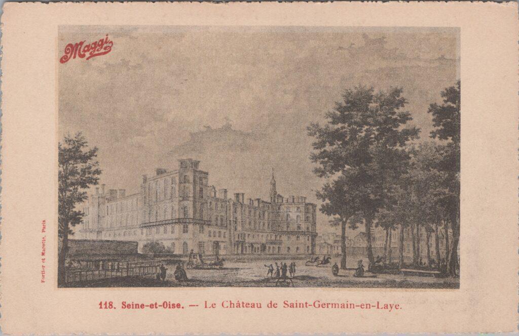 CPA publicitaire MAGGY - Seine et Oise, Le Château de Saint-Germain-en-Laye (78)