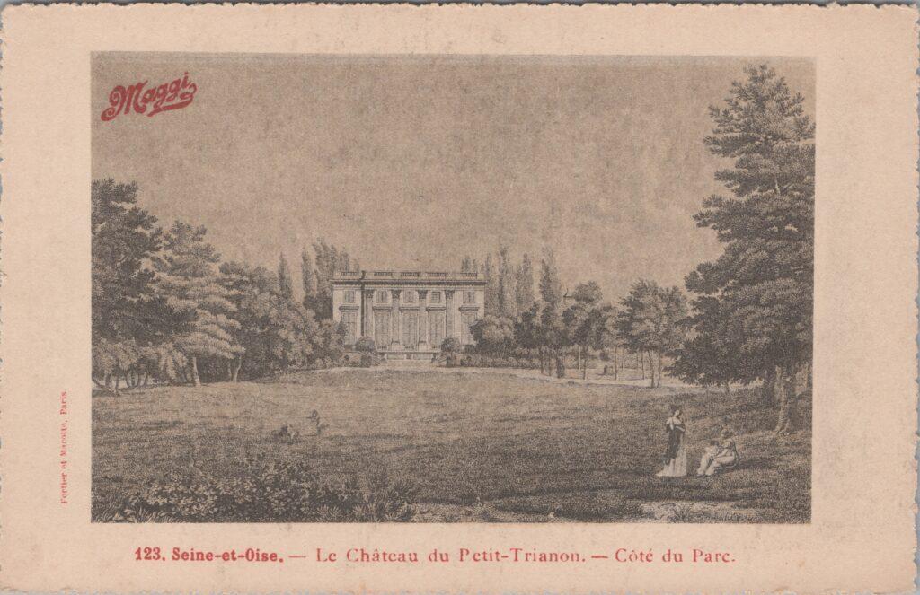 CPA publicitaire MAGGY - Seine et Oise, Le Château du Petit-Trianon (78)