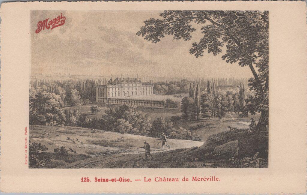 CPA publicitaire MAGGY - Seine et Oise, Le Château de Méréville (91)