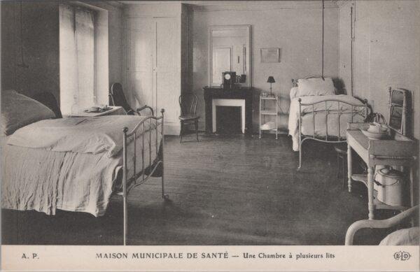 CPA PARIS, Maison Municipale de Santé, Une Chambre à plusieurs lits (75010)