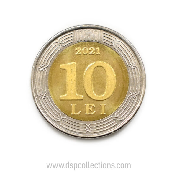 MOLDAVIE, pièce de 10 Lei 2021, 30 ans de la Banque nationale – Image 2