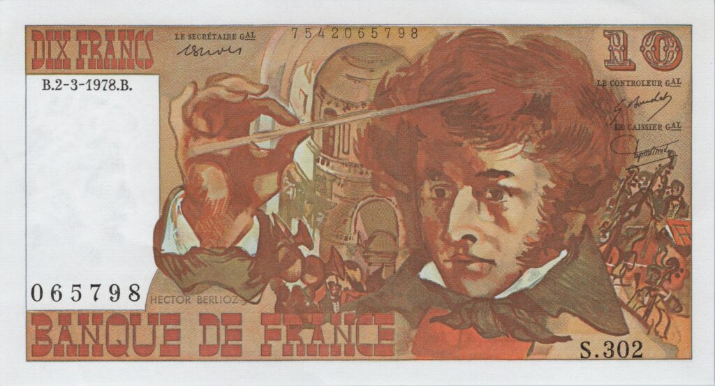 FRANCE billet de 10 Francs Hector Berlioz 02-03-1978