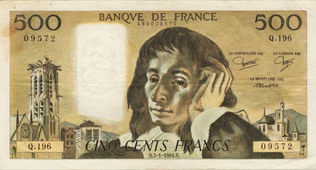 FRANCE billet de 500 Francs Pascal 05-01-1984