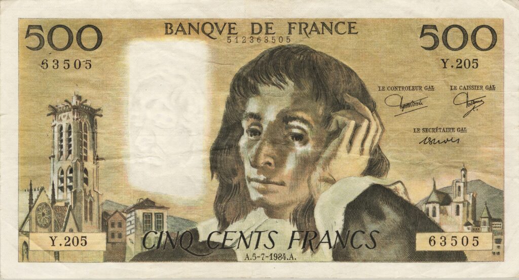 FRANCE billet de 500 Francs Pascal 05-07-1984