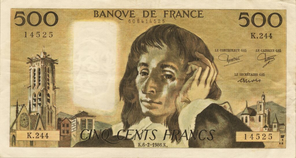 FRANCE billet de 500 Francs Pascal 06-02-1986