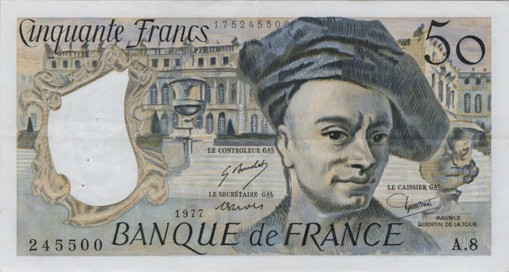 FRANCE billet de 50 Francs Quentin De La Tour 1977