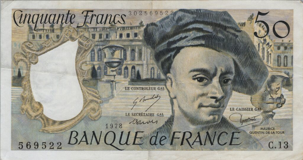 FRANCE billet de 50 Francs Quentin De La Tour 1978