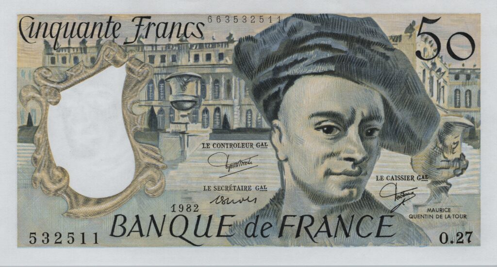 FRANCE billet de 50 Francs Quentin De La Tour 1982