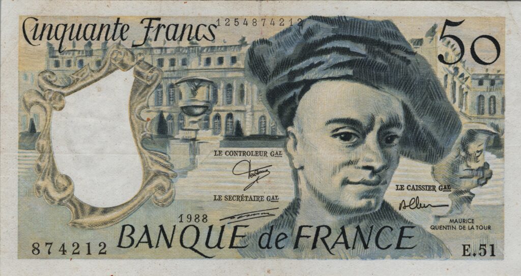 FRANCE billet de 50 Francs Quentin De La Tour 1988