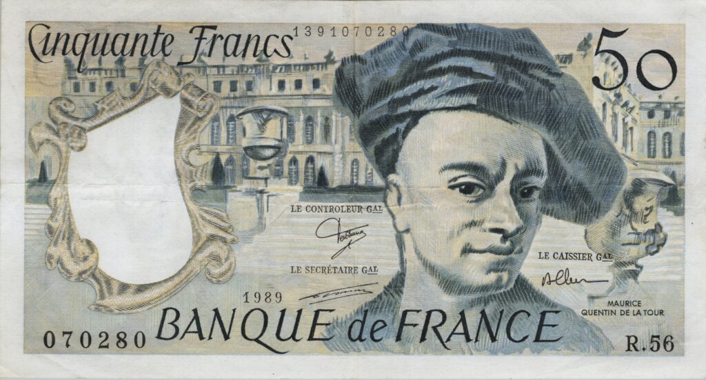 FRANCE billet de 50 Francs Quentin De La Tour 1989