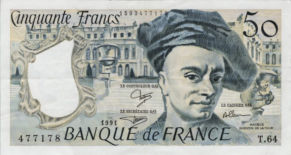 FRANCE billet de 50 Francs Quentin De La Tour 1991