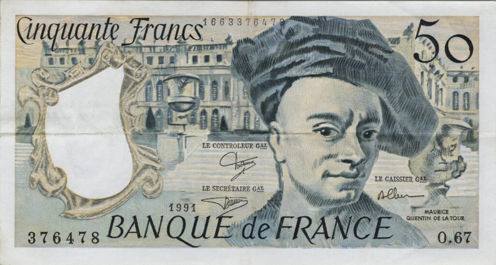 FRANCE billet de 50 Francs Quentin De La Tour 1991