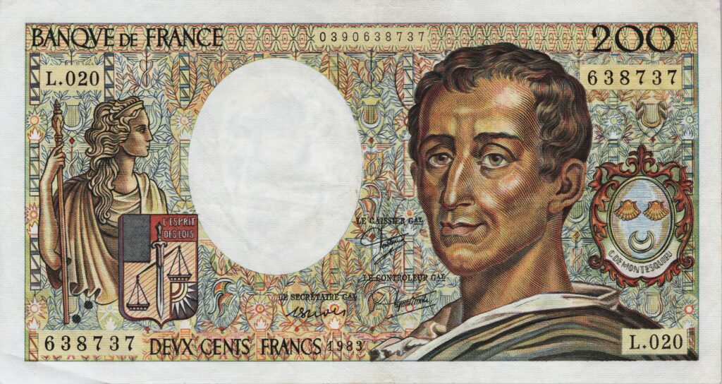 FRANCE billet de 200 Francs Montesquieu 1983