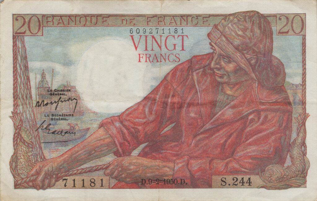 FRANCE billet de 20 Francs Pêcheur 09-02-1950