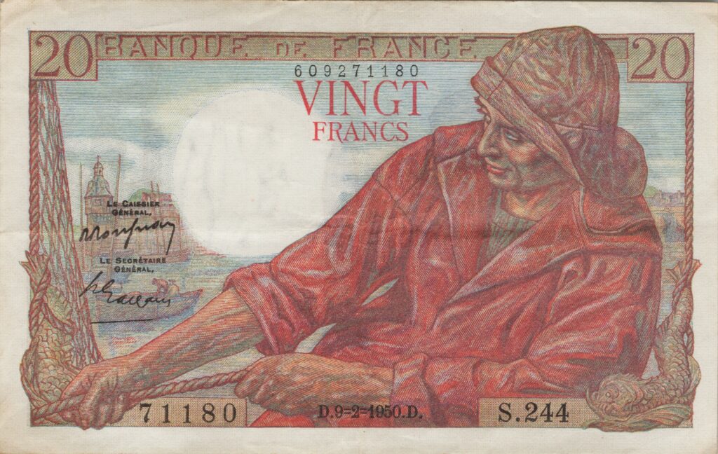 FRANCE billet de 20 Francs Pêcheur 09-02-1950