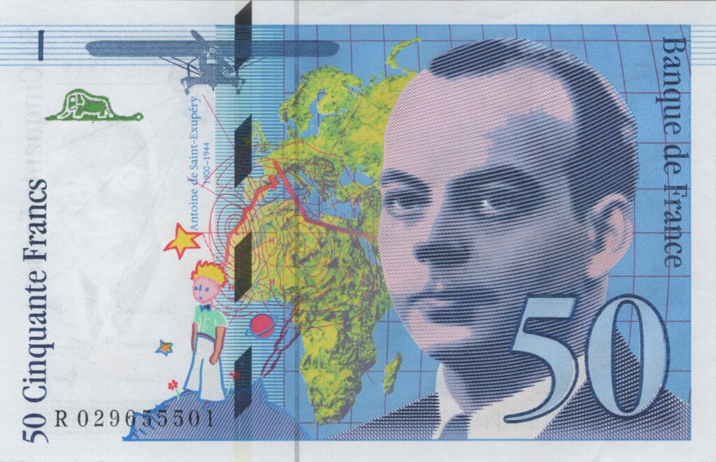 FRANCE billet de 50 Francs Saint-Exupéry modifié 1996