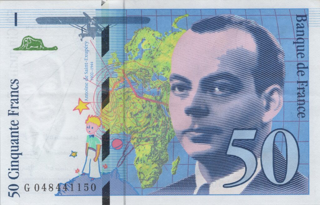 FRANCE billet de 50 Francs Saint-Exupéry modifié 1999