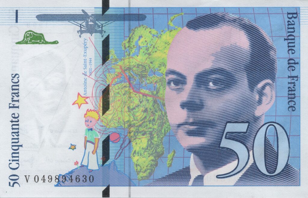 FRANCE billet de 50 Francs Saint-Exupéry modifié 1999