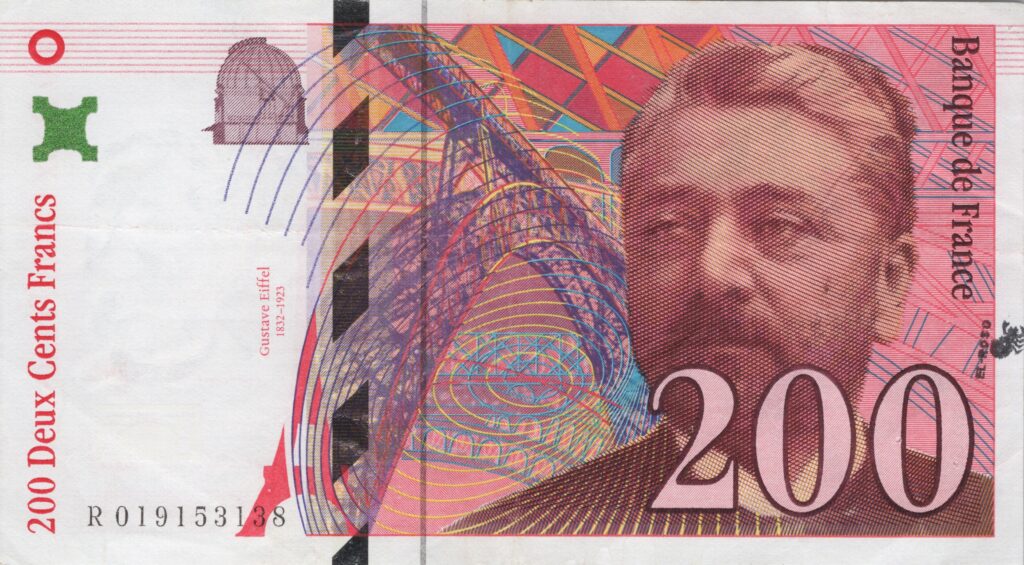 FRANCE billet de 200 Francs Gustave Eiffel 1996