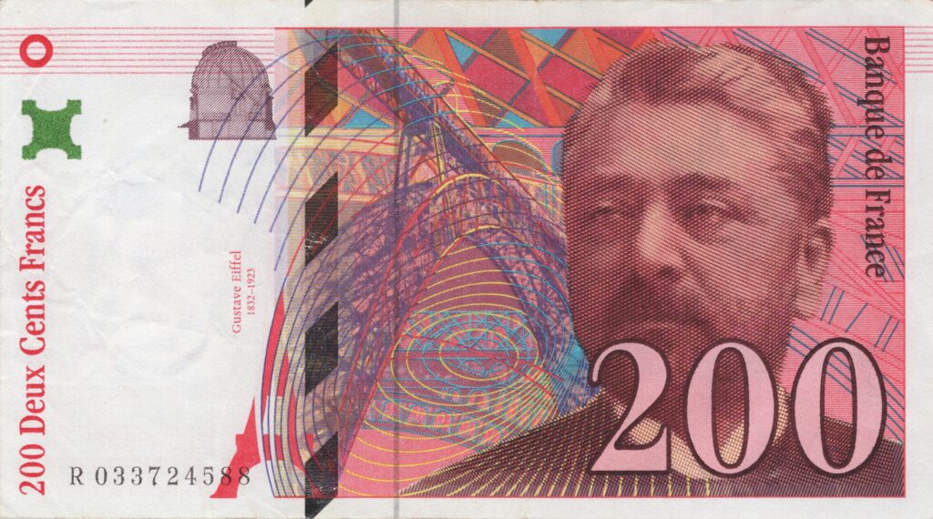 FRANCE billet de 200 Francs Gustave Eiffel 1996