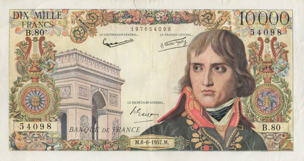 FRANCE billet de 10.000 Francs Bonaparte 6-6-1957