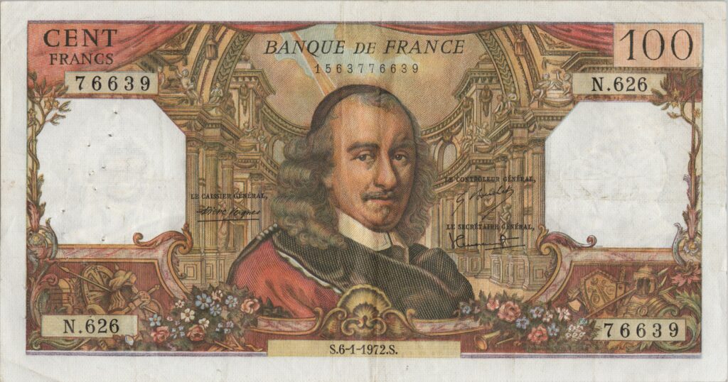 FRANCE billet de 100 Francs Corneille 06-01-1972