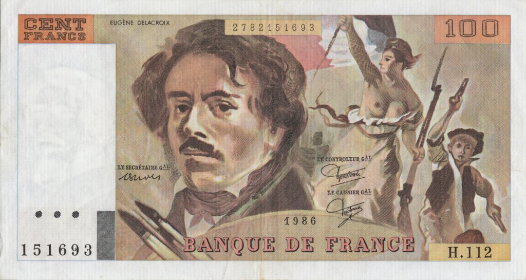 FRANCE billet de 100 Francs Delacroix 1987