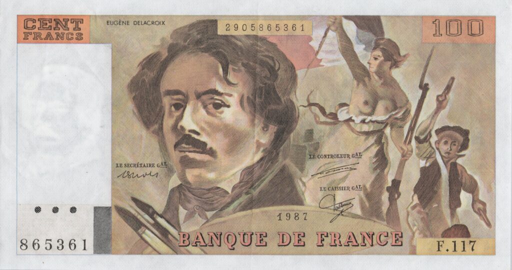 FRANCE billet de 100 Francs Delacroix 1987