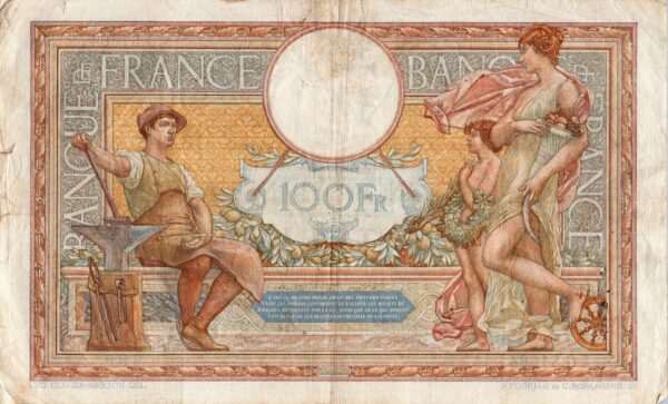 FRANCE billet de 100 Francs Luc et Olivier Merson 25-06-1936 – Image 2