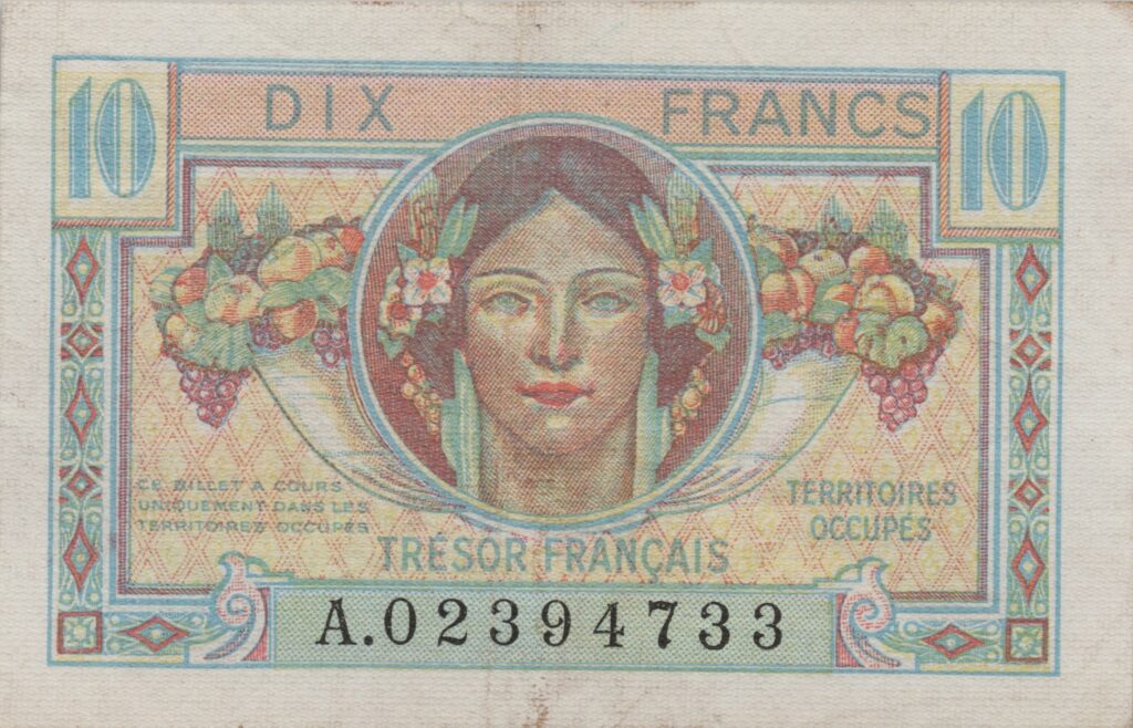 FRANCE billet de 10 francs 1947 Trésor Français série A